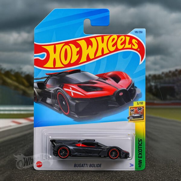 Hot Wheels 1:64 Scale | Bugatti Bolide | HW Exotics | Black & Red | 185/250 | With Origin Packaging | 2024