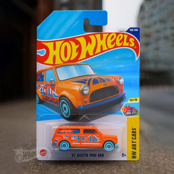 Hot Wheels 1:64 Scale | '67 Austin Mini Van | HW Art Cars | Orange | 169/250 | With Origin Packaging | 2025